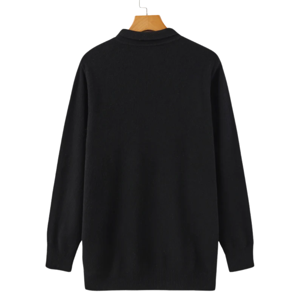 Polo en Cachemire 100% Style Old Money