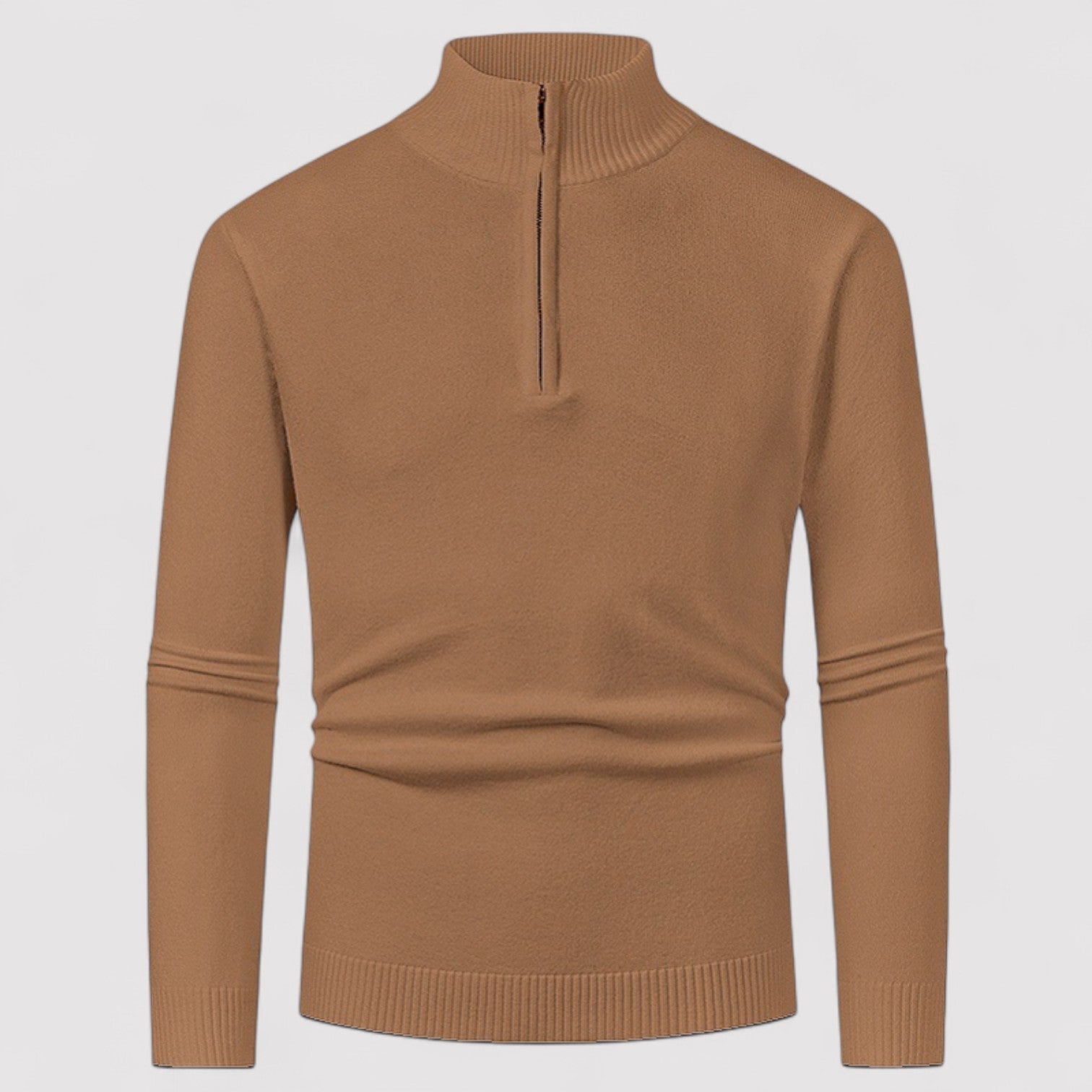 Gilet à col roulé pour hommes avec demi-zip – Nouveau style 2025