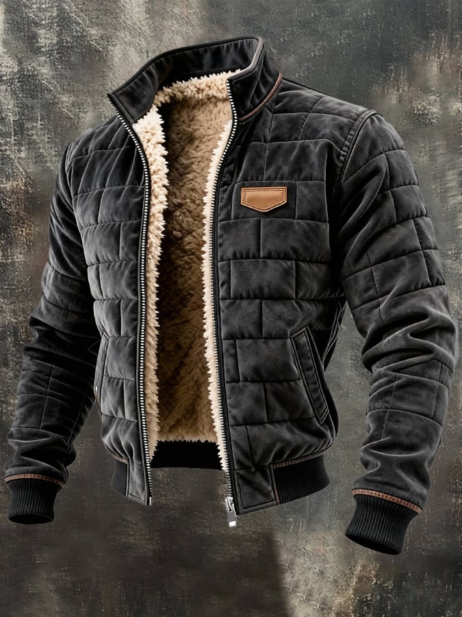 MAISON CLÉMENT PARIS™ | VESTE MATELASSÉE HOMME DOUBLÉE SHERPA HIVER