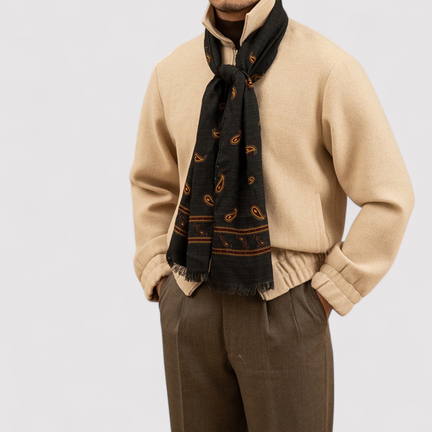 Veste zippée élégante Old Money pour hommes - Automne/Hiver 2025