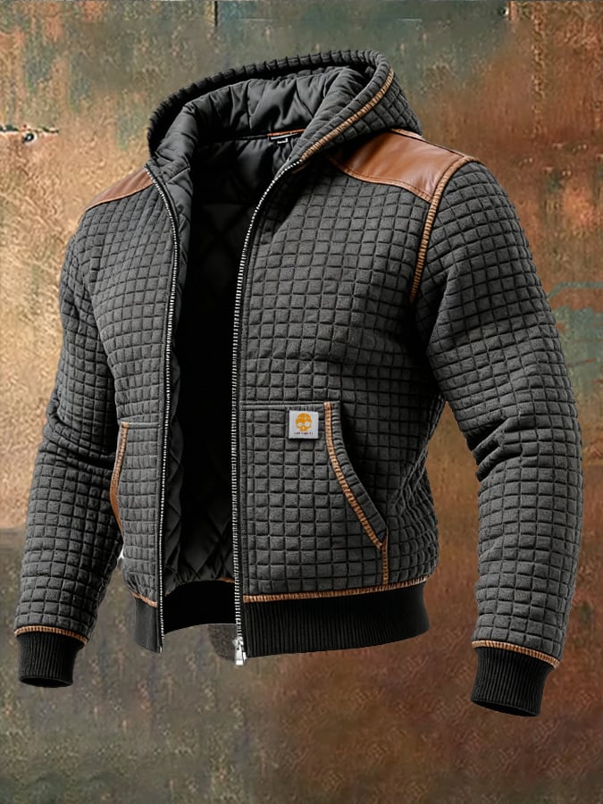 MAISON CLÉMENT PARIS™ | VESTE HOMME MATELASSÉE À CAPUCHE HIVER