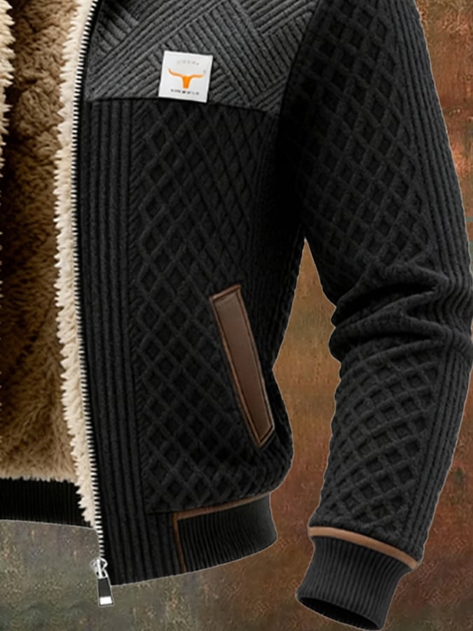 MAISON CLÉMENT PARIS™ | VESTE HOMME MATELASSÉE DOUBLÉE SHERPA