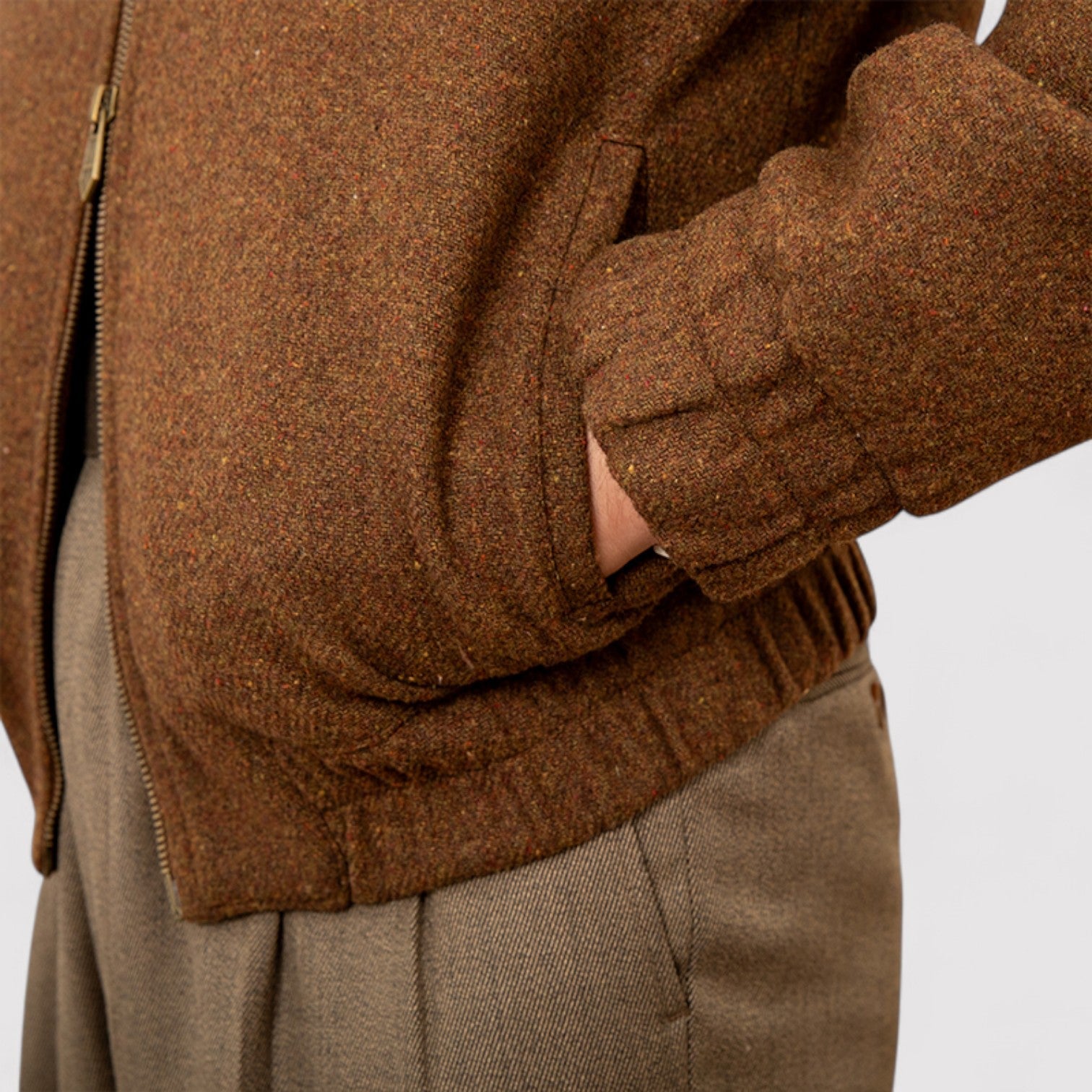 Veste zippée élégante Old Money pour hommes - Automne/Hiver 2025