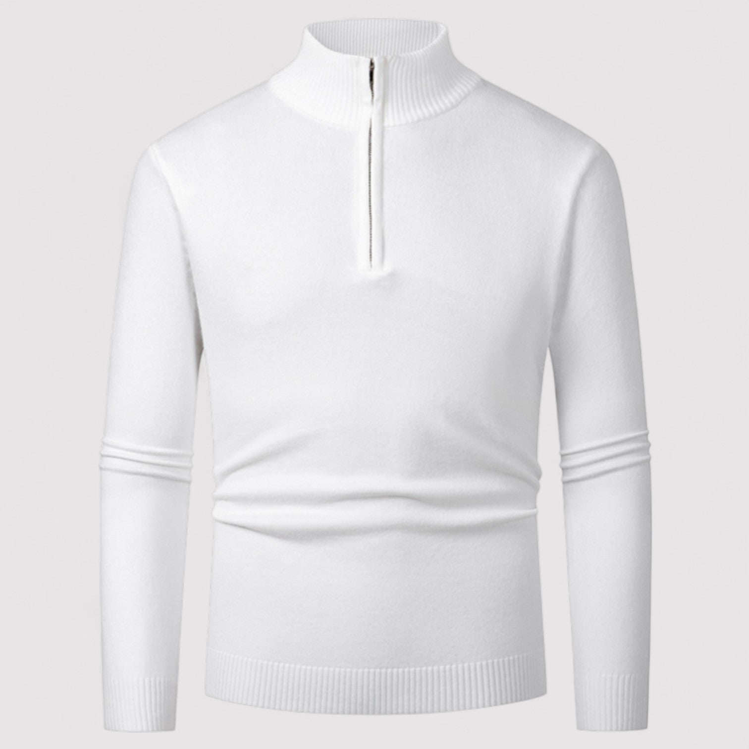 Gilet à col roulé pour hommes avec demi-zip – Nouveau style 2025