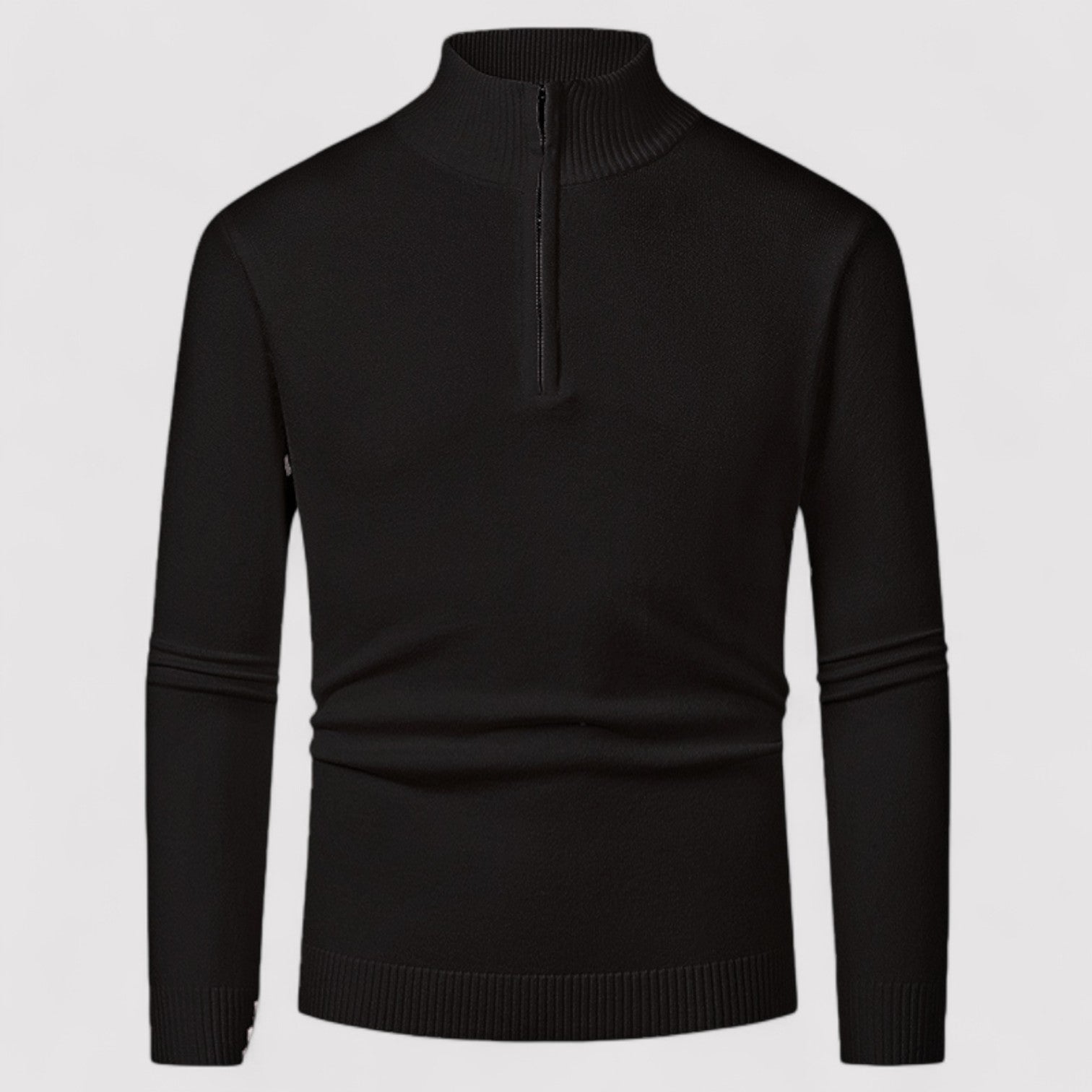 Gilet à col roulé pour hommes avec demi-zip – Nouveau style 2025