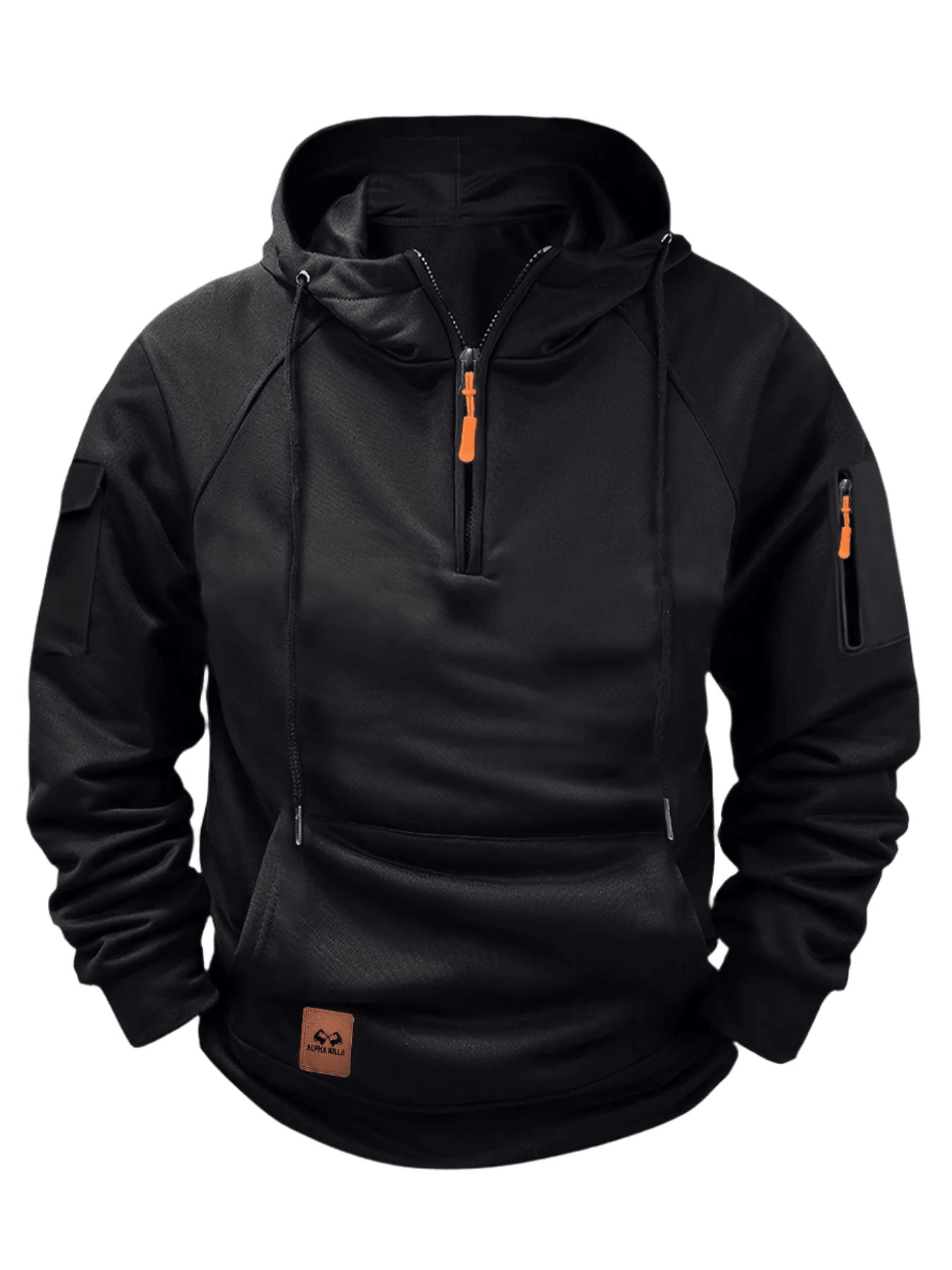 Aerlux Fleece Utility Hoodie | Sweat à capuche décontracté avec plusieurs poches pour hommes