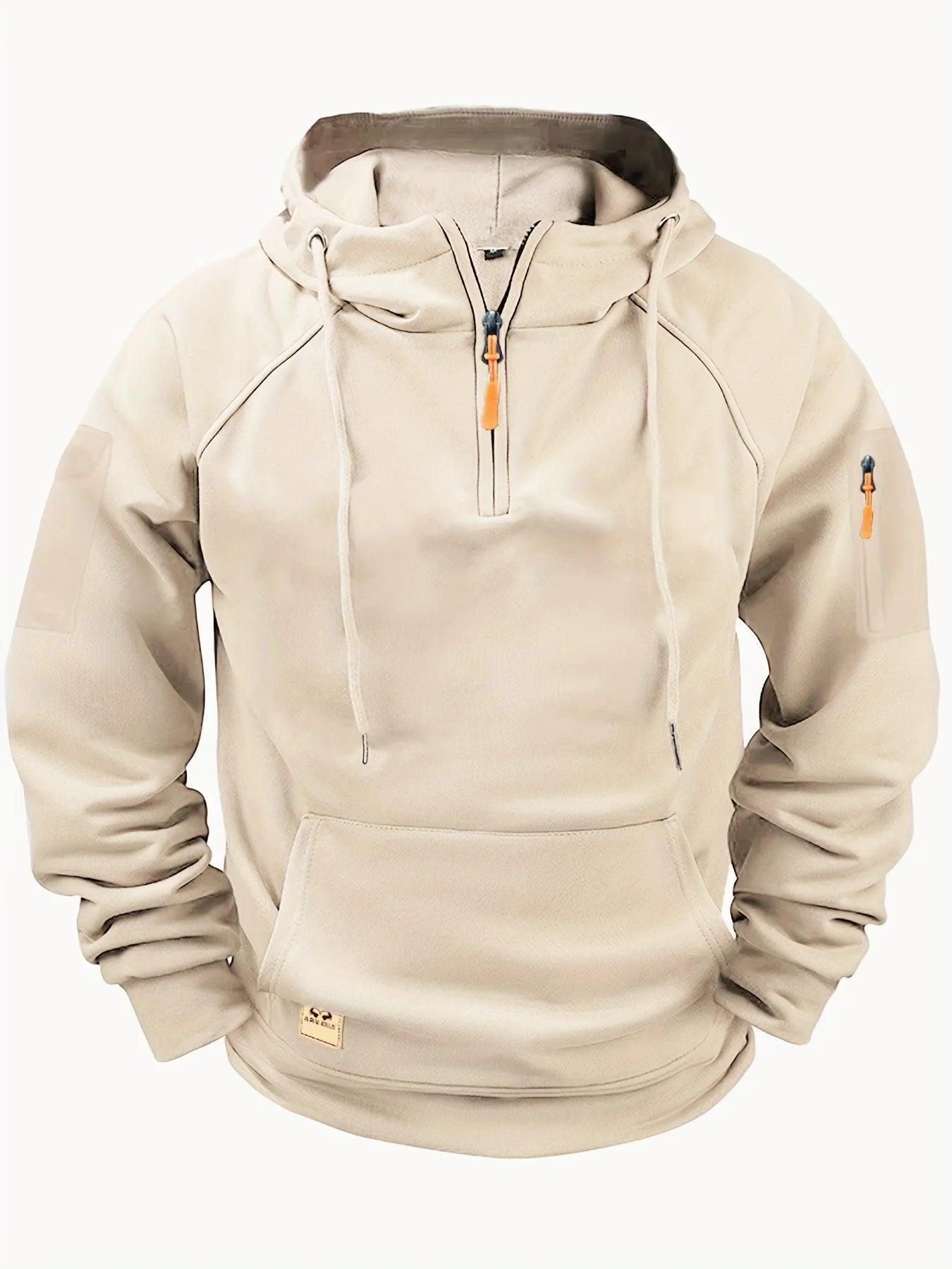 Aerlux Fleece Utility Hoodie | Sweat à capuche décontracté avec plusieurs poches pour hommes