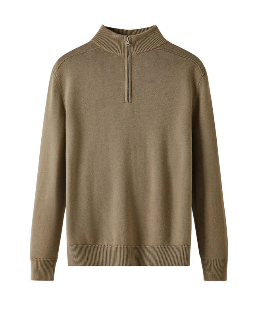 Capri Merino - Pull en Laine à Fermeture Éclair Old Money Hiver 2025