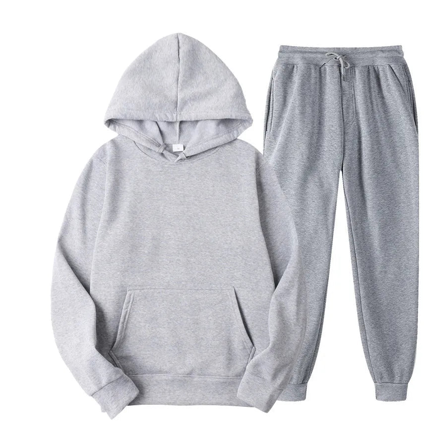 Ensemble de Sport Décontracté pour Homme avec Hoodie - Confortable et Respirant pour l'Automne et l'Hiver