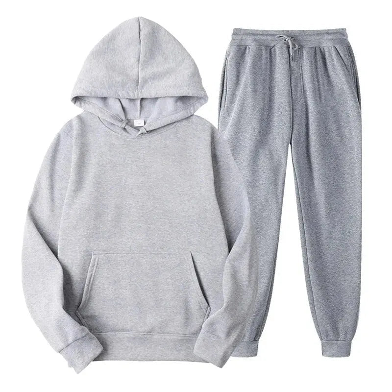Ensemble de Sport Décontracté pour Homme avec Hoodie - Confortable et Respirant pour l'Automne et l'Hiver