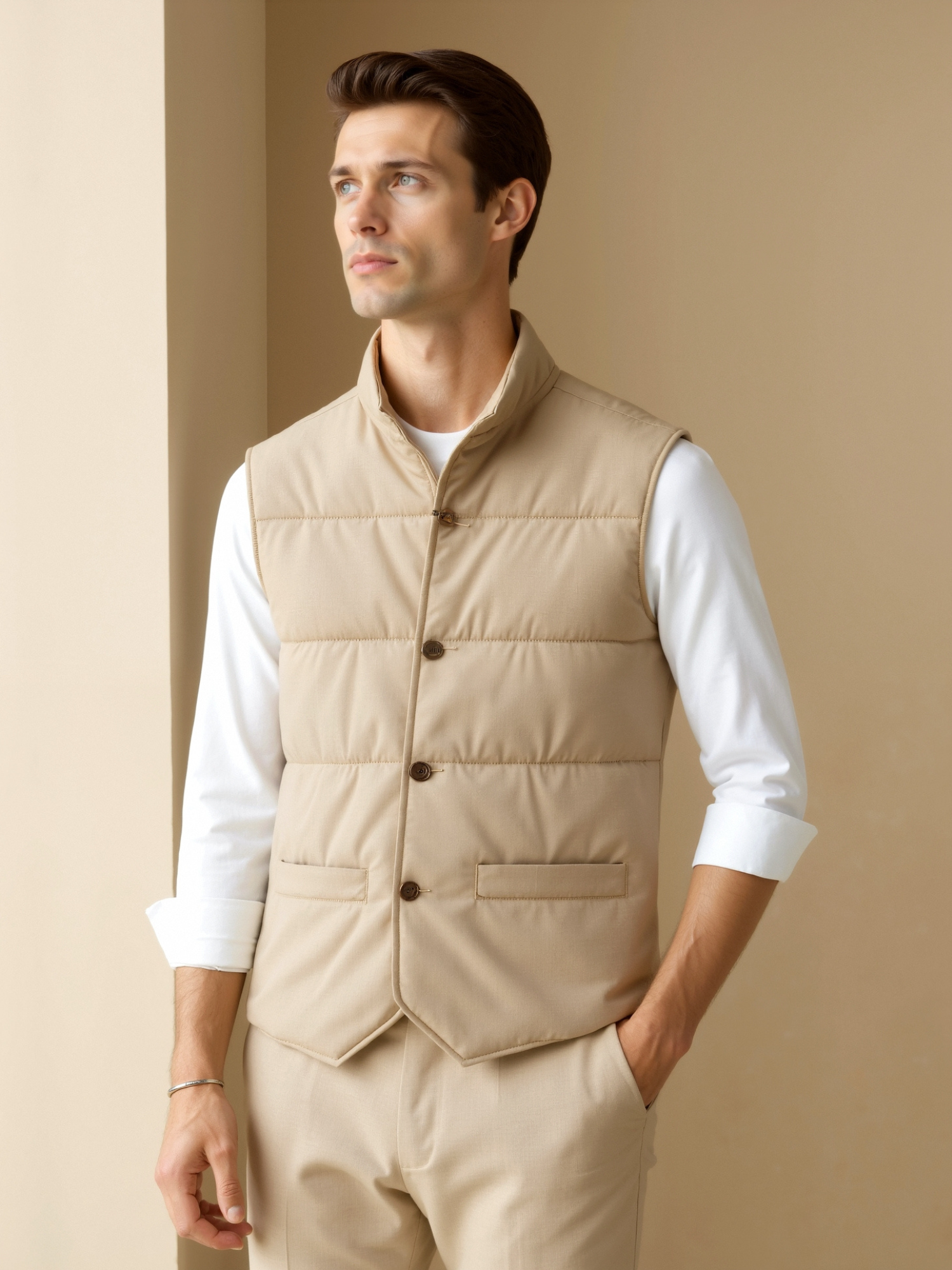 Gilet Beaumont – Gilet Matelassé Élégant, Slim Fit et Stylé