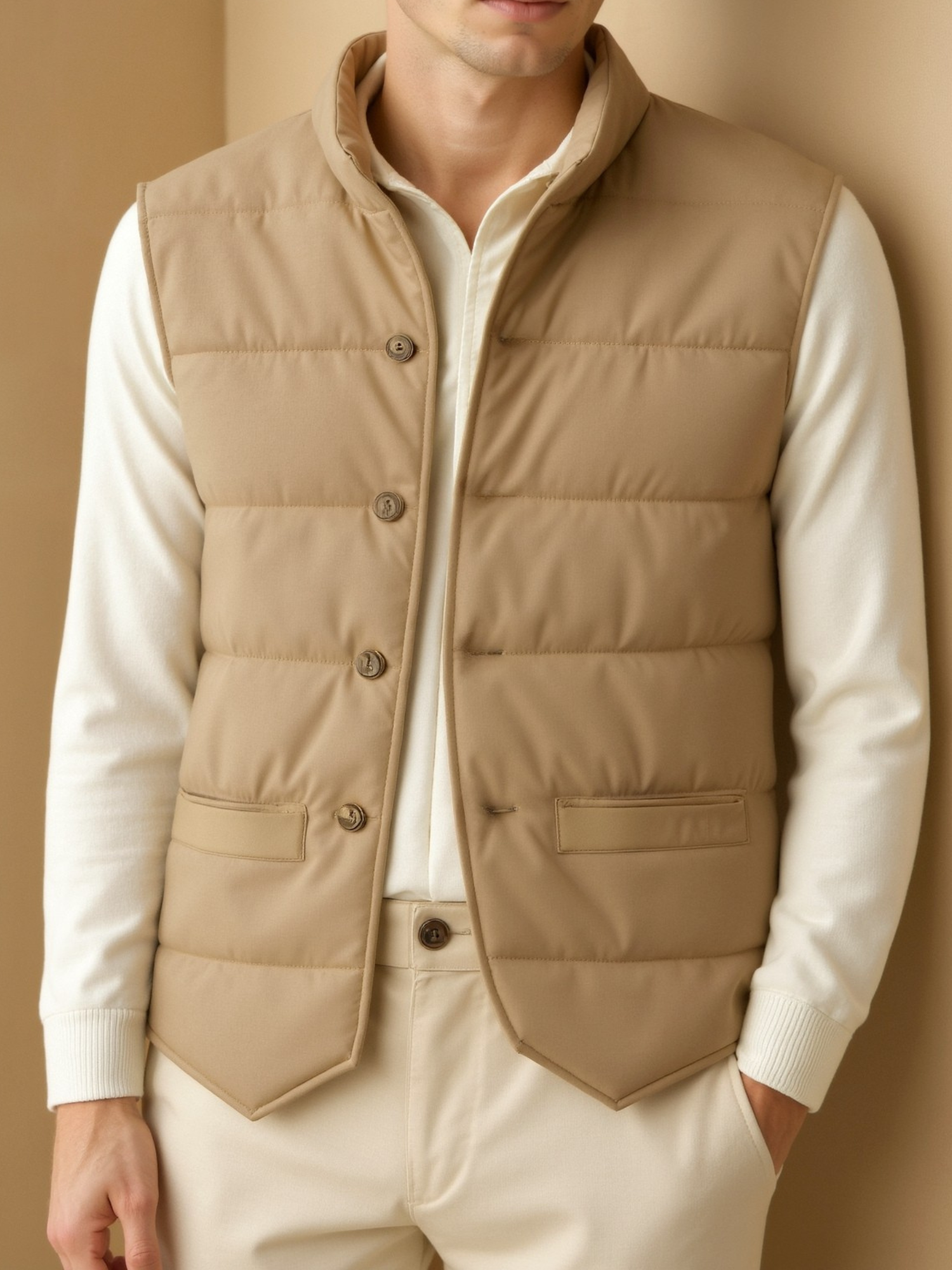Gilet Beaumont – Gilet Matelassé Élégant, Slim Fit et Stylé