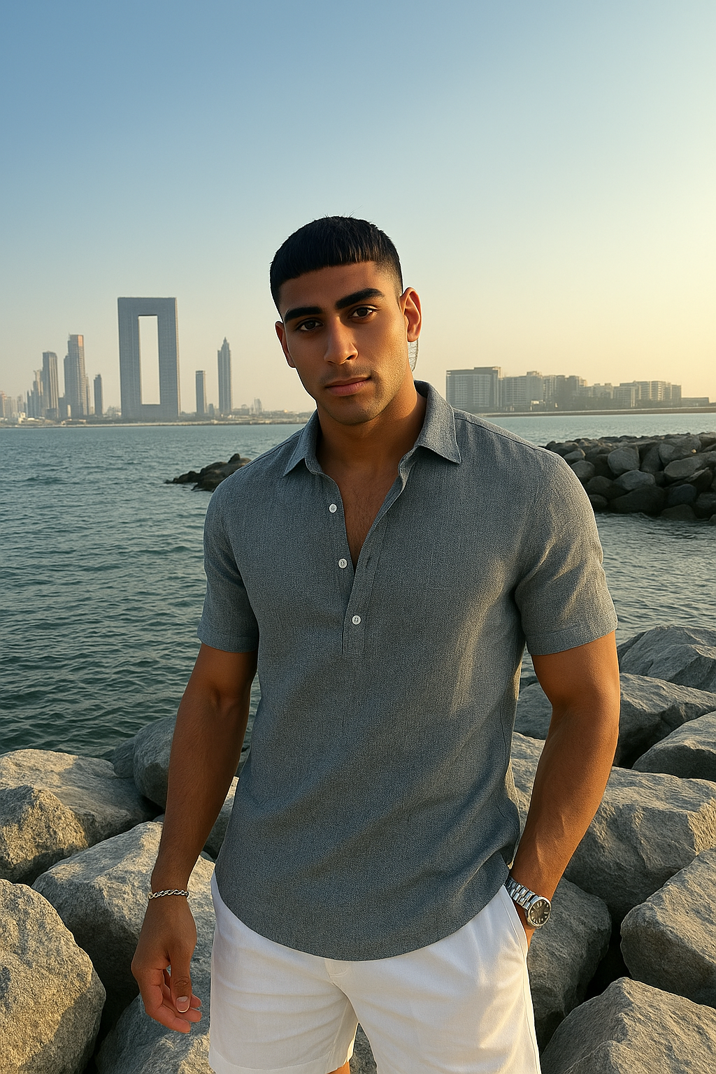 Chemise classique en coton Sabbio