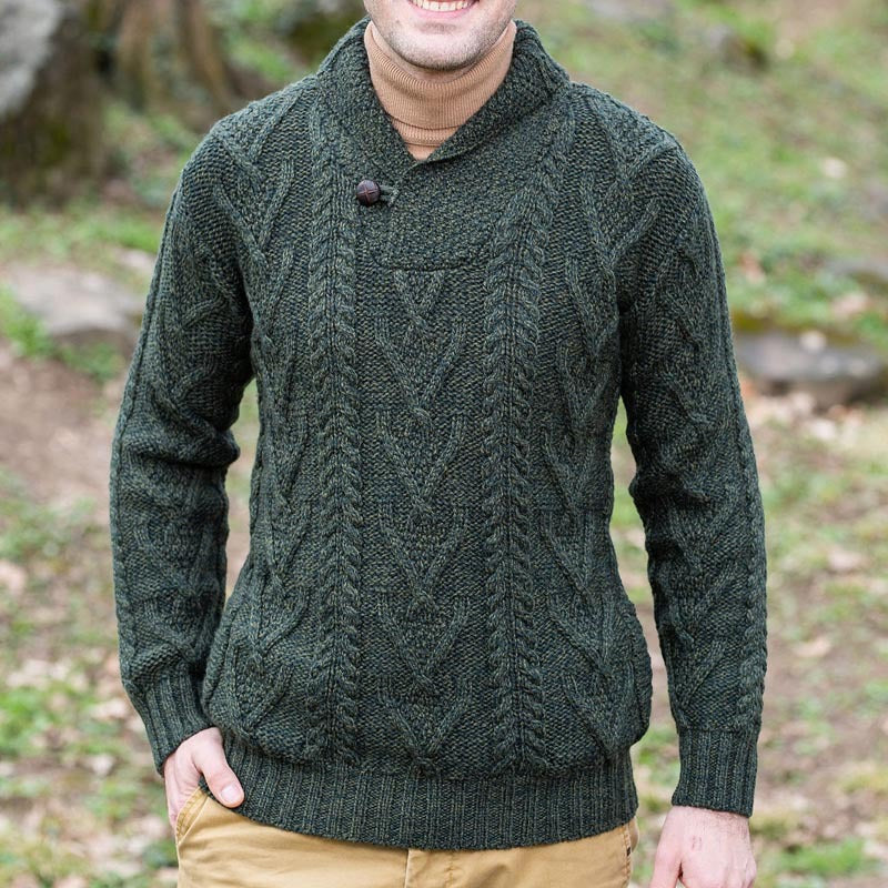 Cole – Gilet en laine torsadée Old Money pour hommes