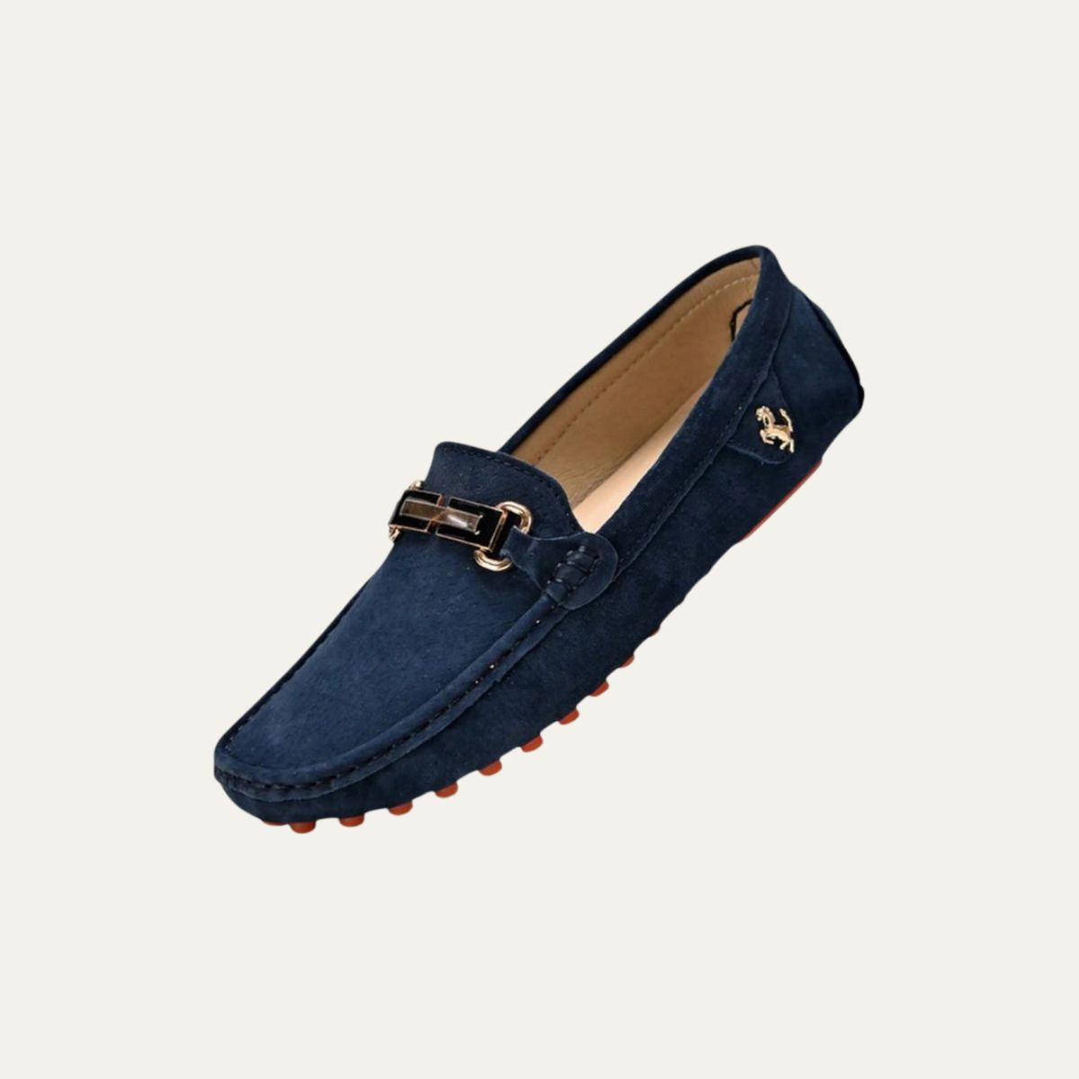 Mocassins en Suède pour Homme – Loafers Élégants avec Métal Bit