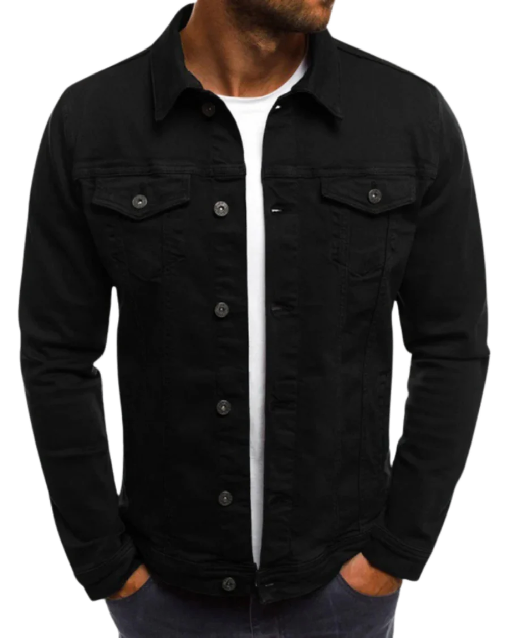 Veste en denim tendance pour hommes