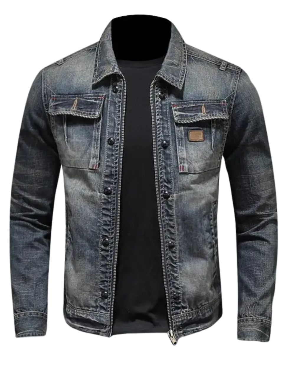 Milano - Veste en denim bleue