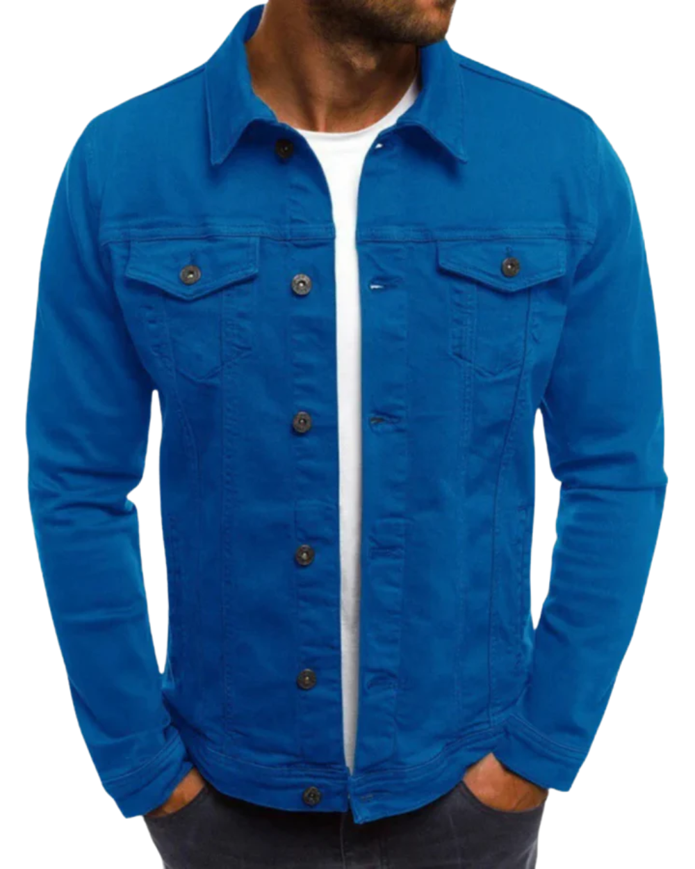 Veste en denim tendance pour hommes