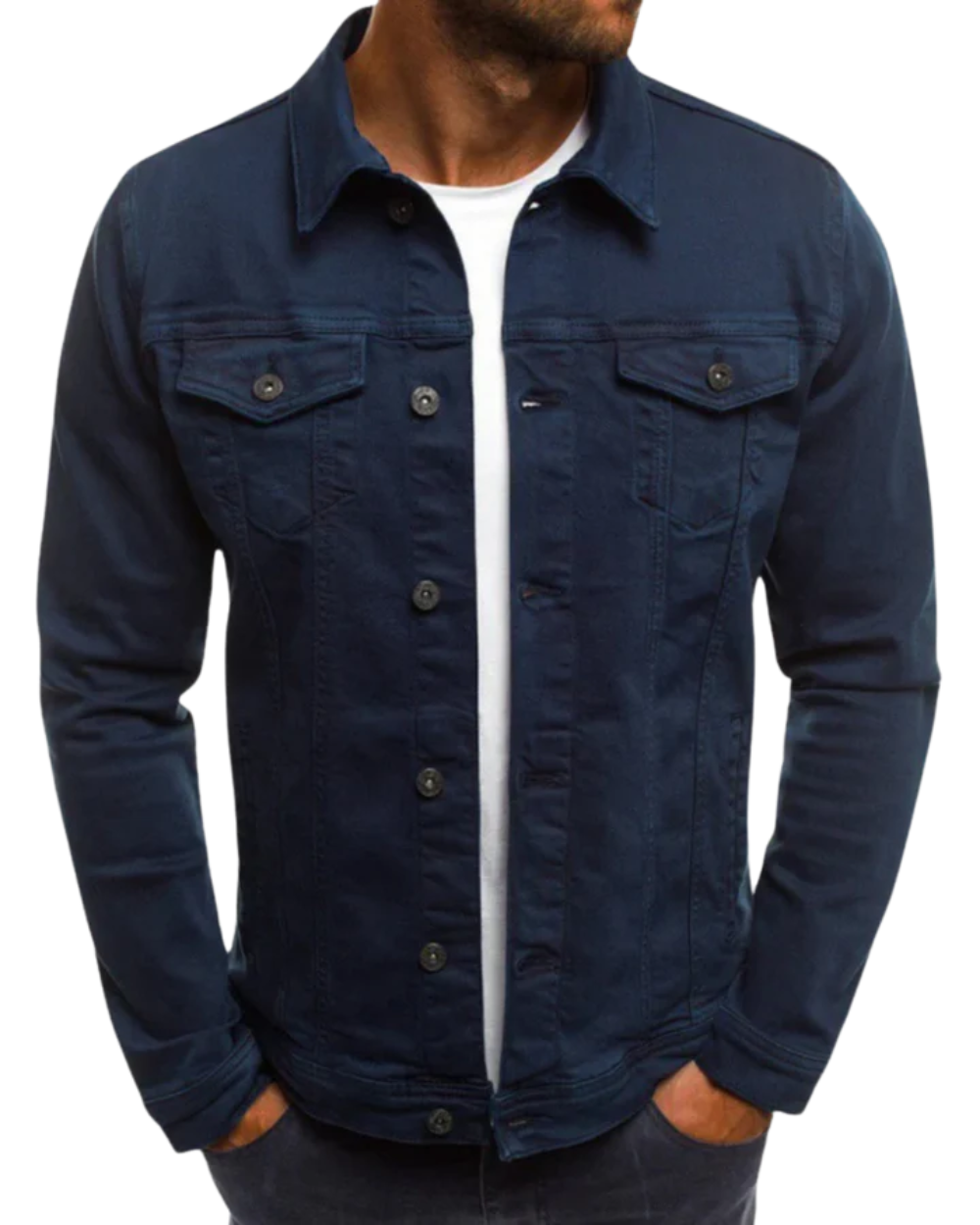 Veste en denim tendance pour hommes