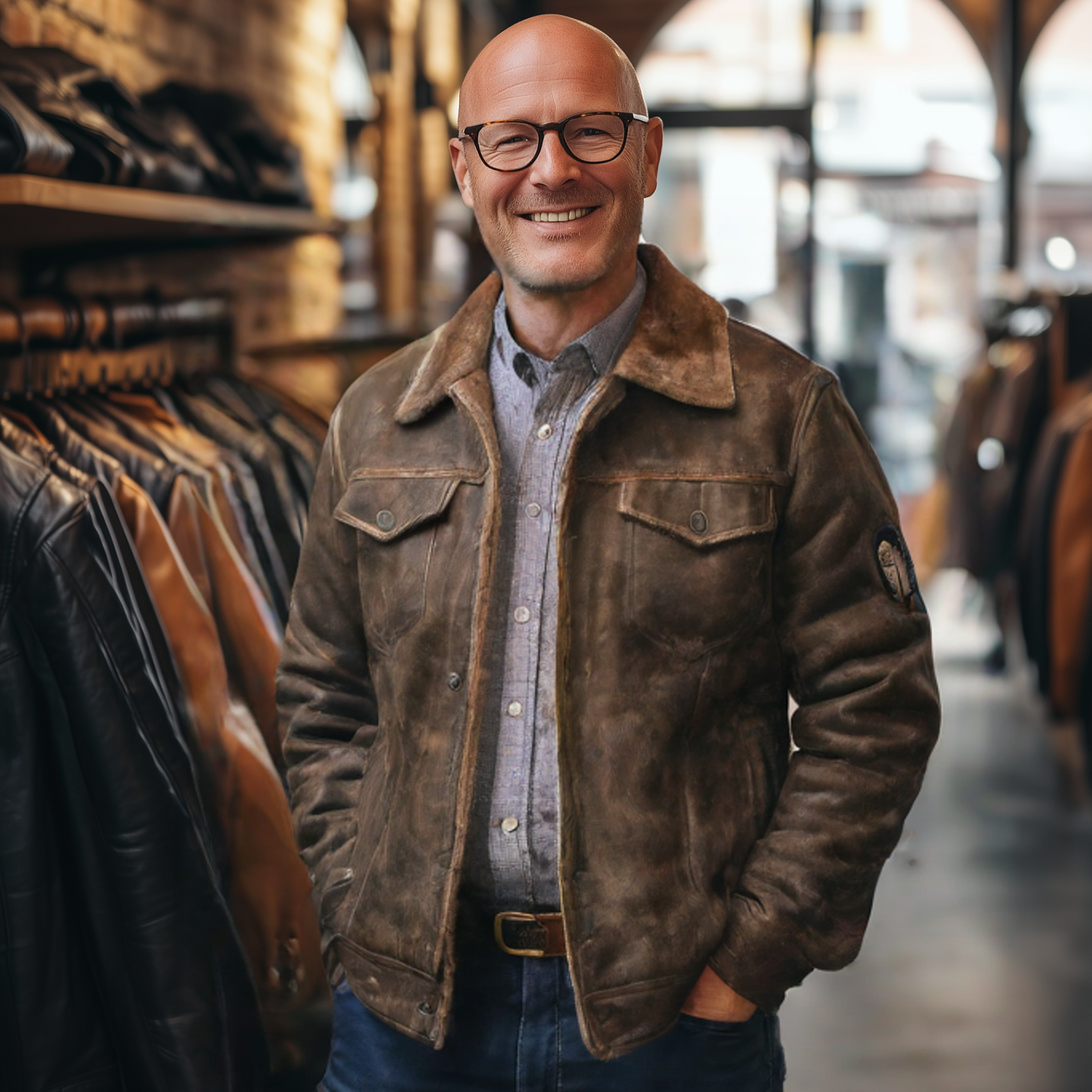 Flight Streak - Veste en cuir