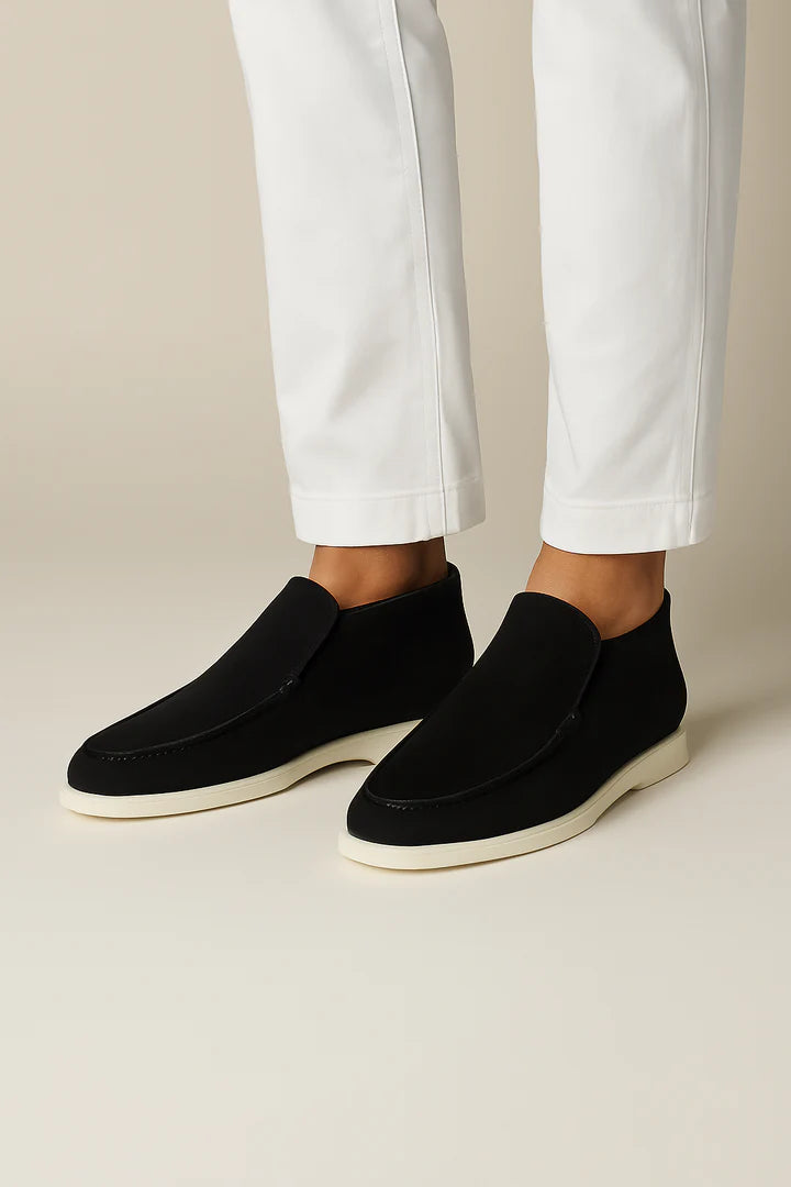 Old Money – Mocassins montants en daim haut de gamme