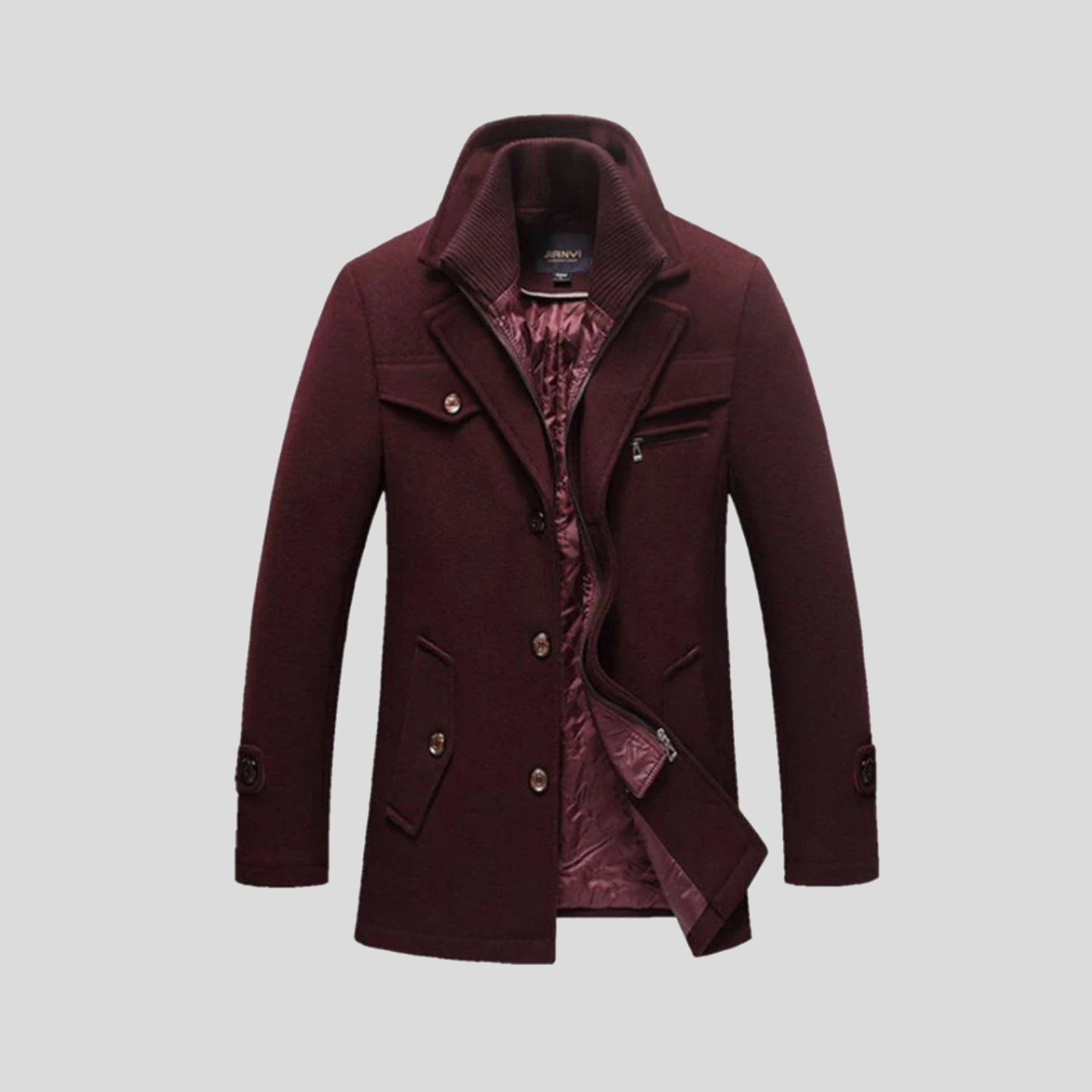 Henri – Manteau peacoat classique