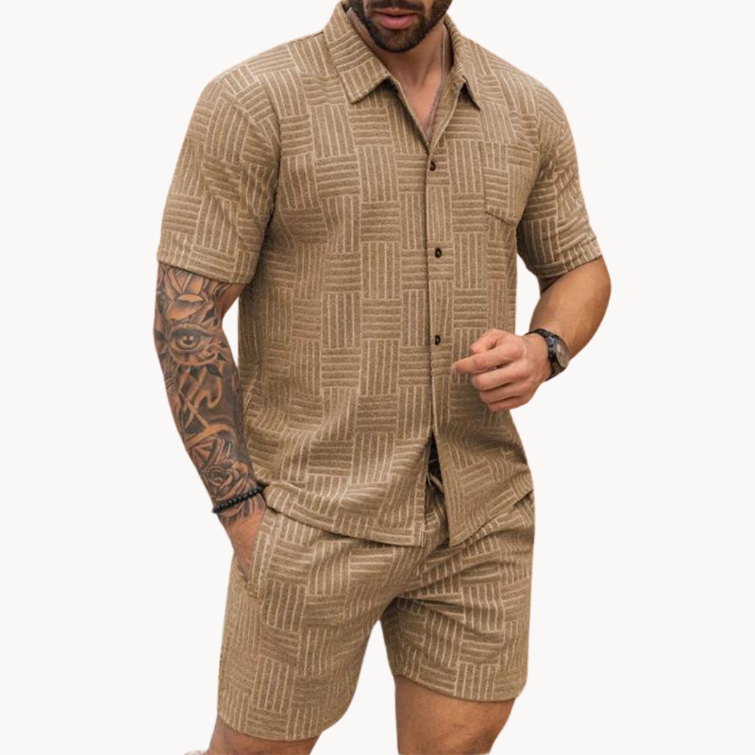 Ensemble Chemise Resort et Short pour Homme Old-Money