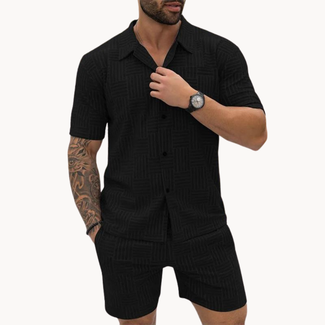 Ensemble Chemise Resort et Short pour Homme Old-Money