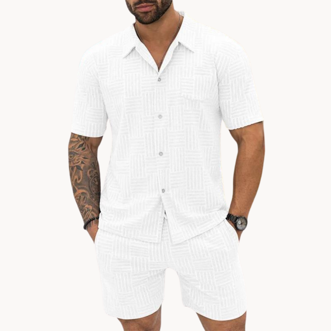 Ensemble Chemise Resort et Short pour Homme Old-Money