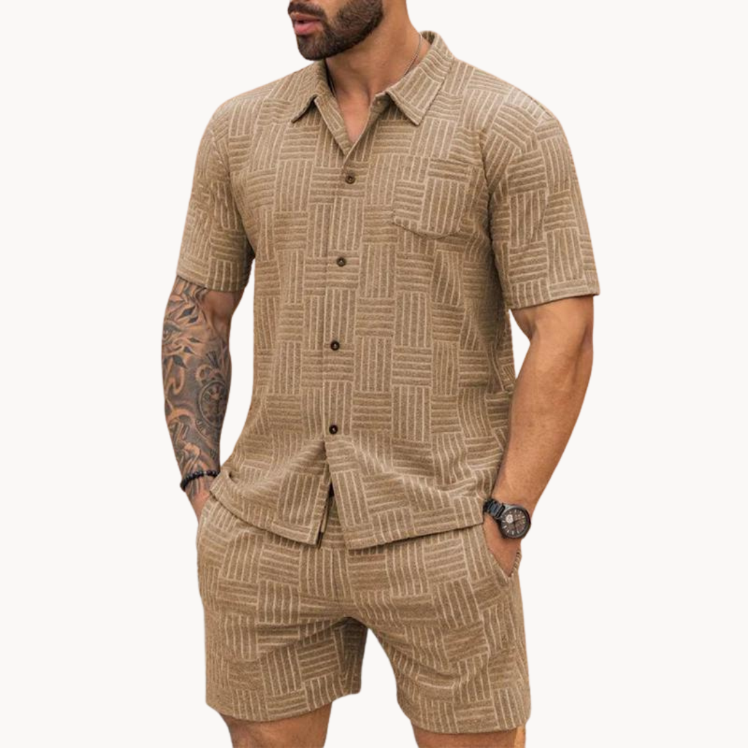 Ensemble Chemise Resort et Short pour Homme Old-Money