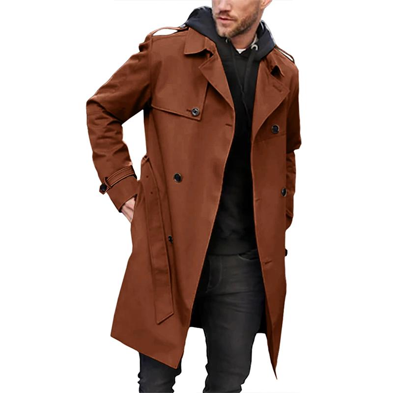 Diego - Manteau trench classique pour homme – Manteau long beige