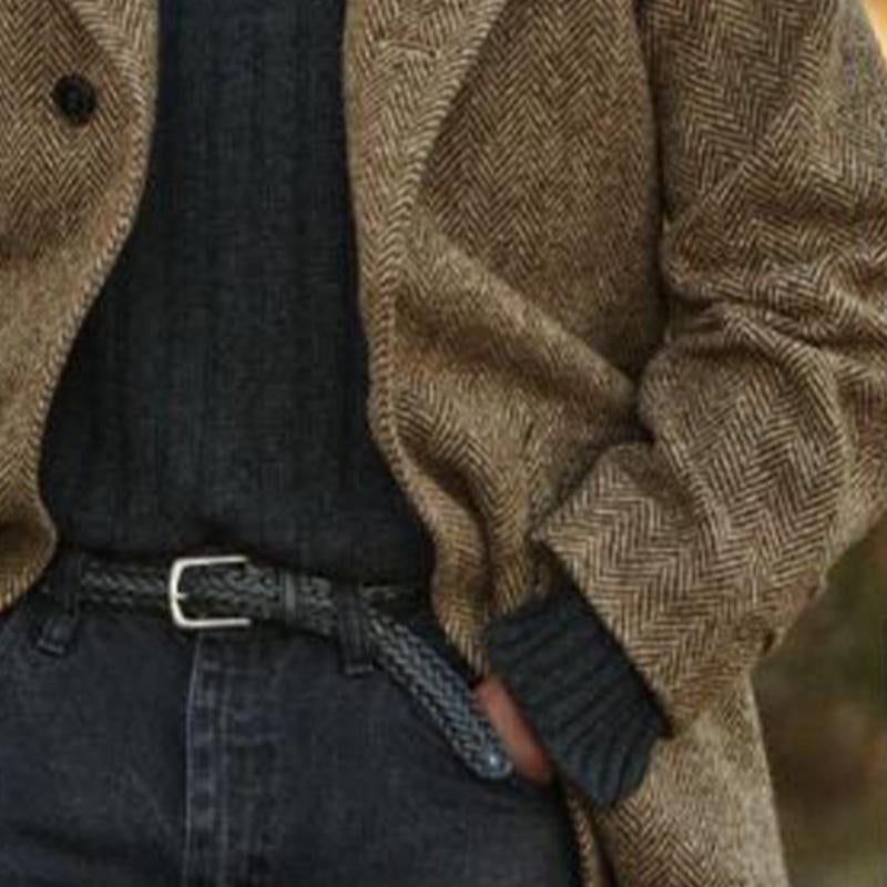 Heren Vintage Winterjas Bruin - Manteau d'hiver vintage pour homme brun