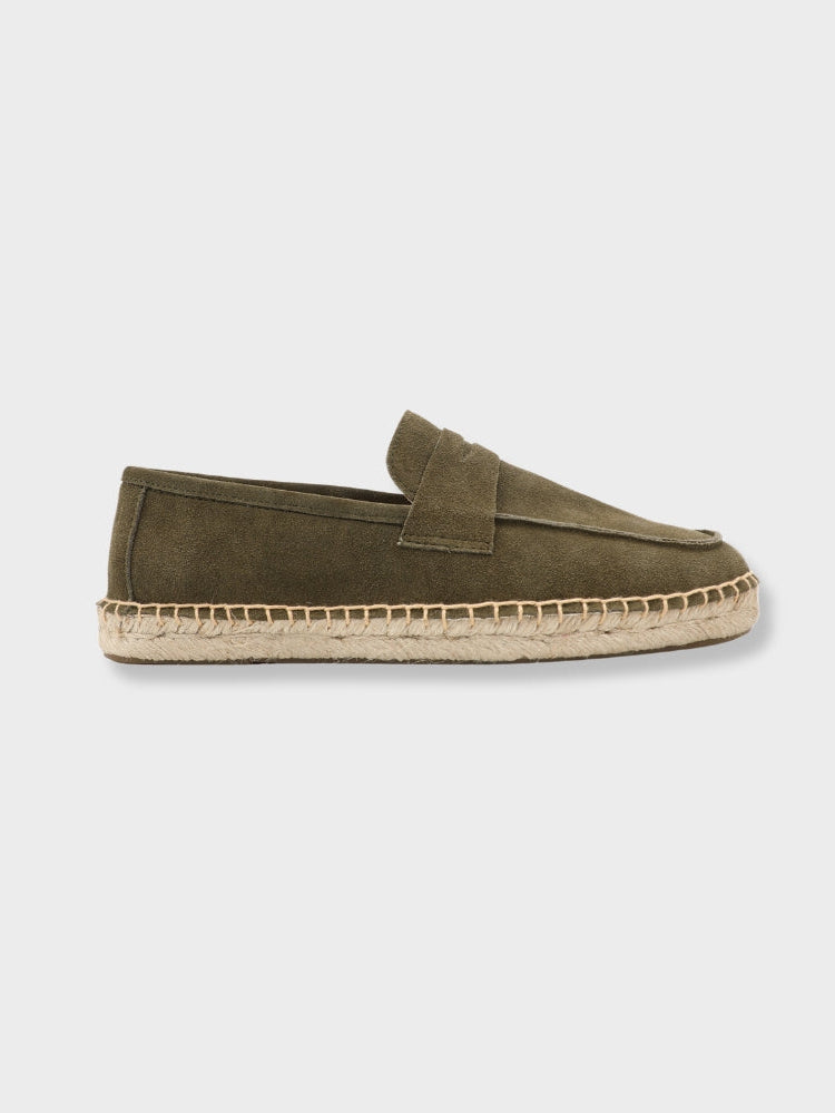 Kastanjebruine Suède Loafers voor Mannen met Jute Zool – Comfortabele Zomerloafers met Tijdloze Elegantie 7