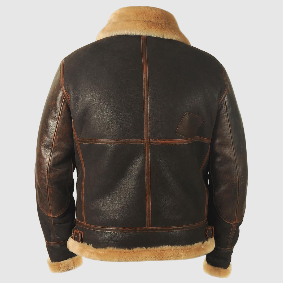 Maverick™ | veste aviateur classique en cuir véritable