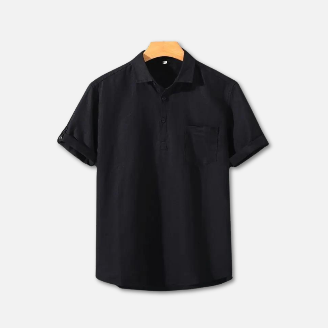 Linnen Polo Shirt Heren - Ademend en Lichtgewicht Casual Poloshirt voor Lente en Zomer 2