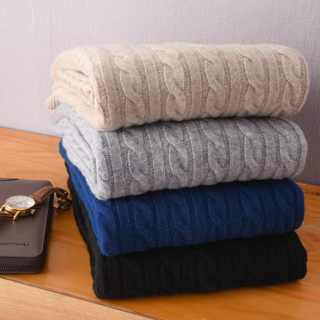 Pull sur mesure de luxe pour hommes