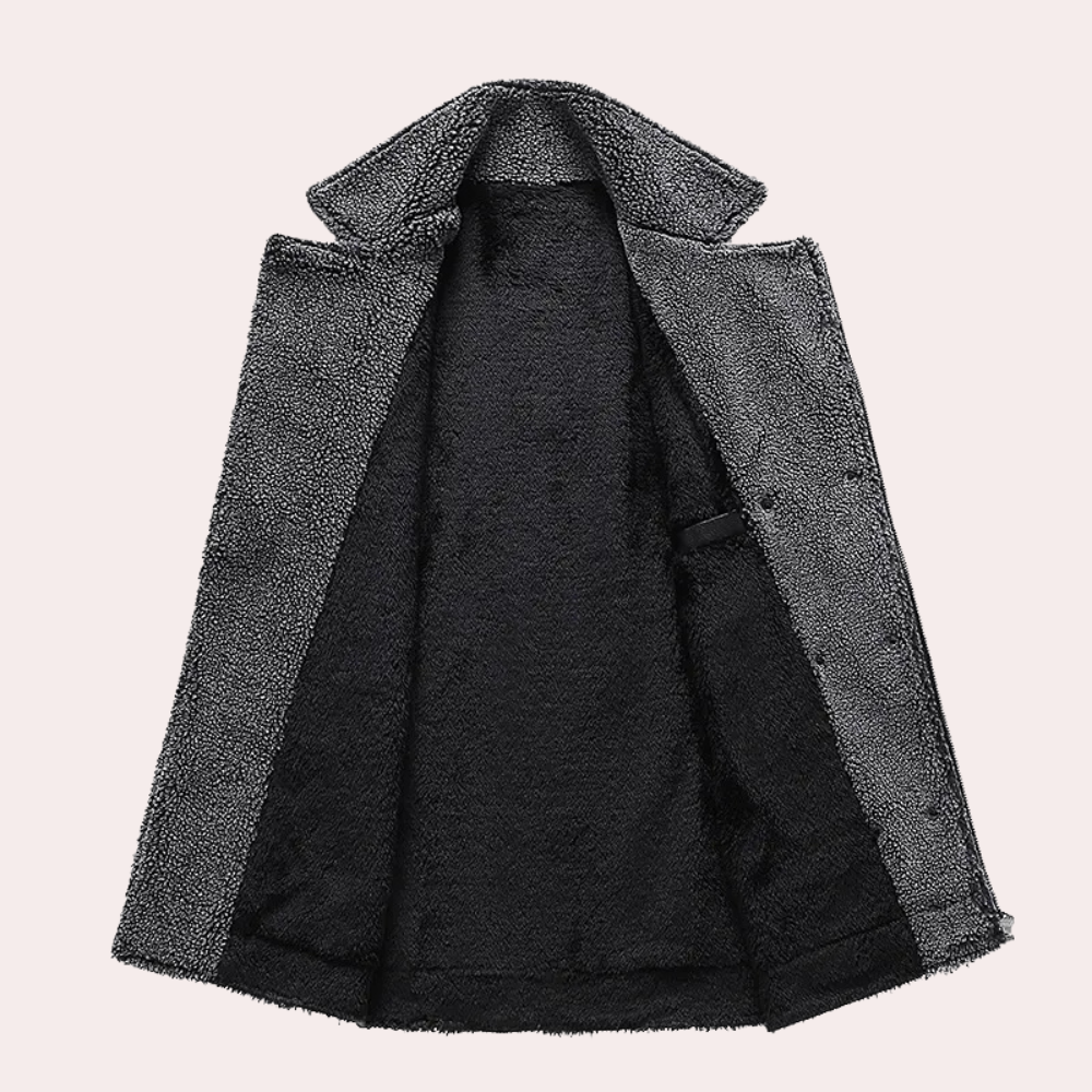 Torcuato - Manteau d'Hiver Moderne en Cuir pour Hommes 2025