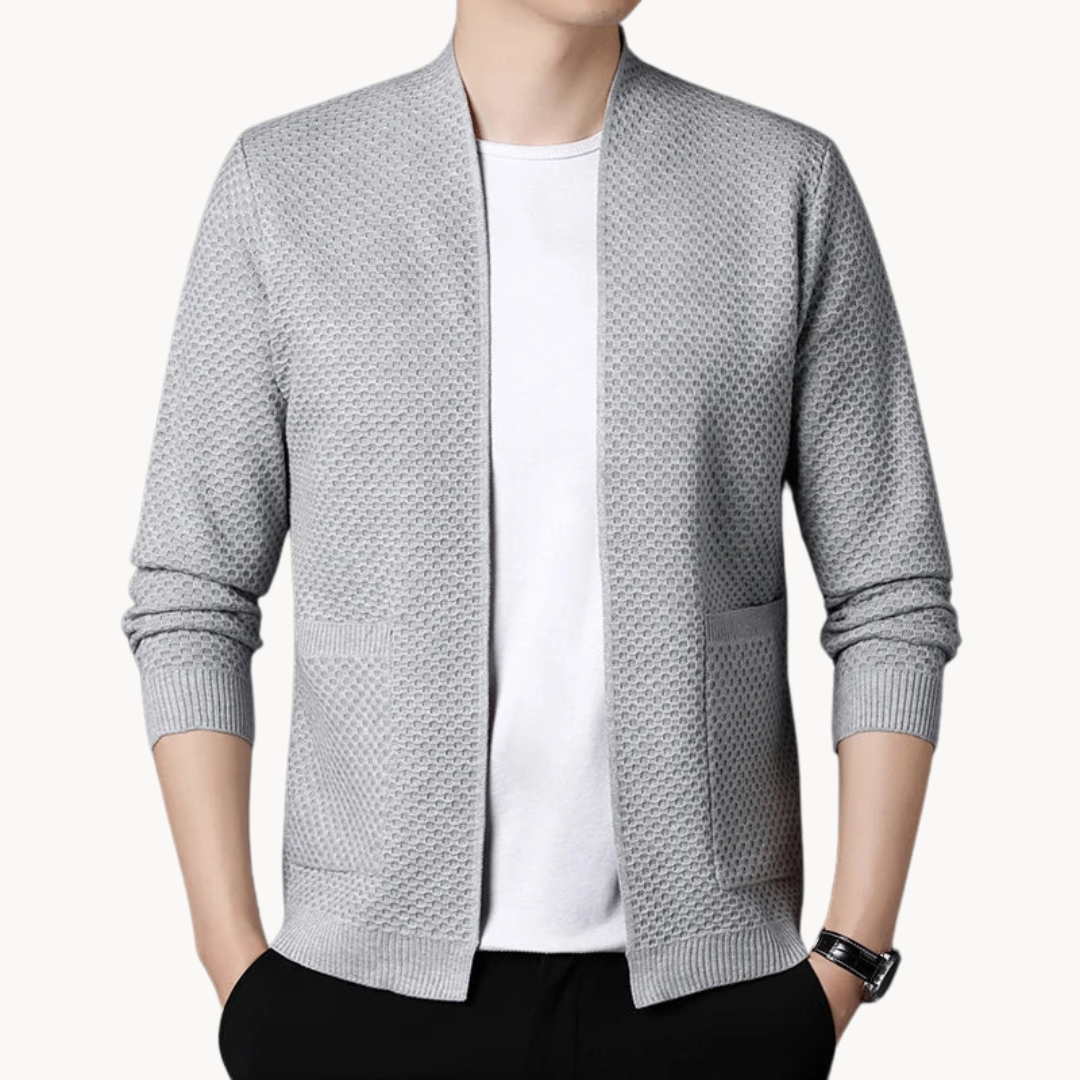 Melchor - Cardigan tricoté Old Money