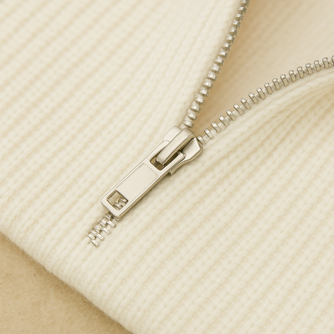 Pull Homme Nautique à Demi-Zip Côtelé | Maison Clément Paris