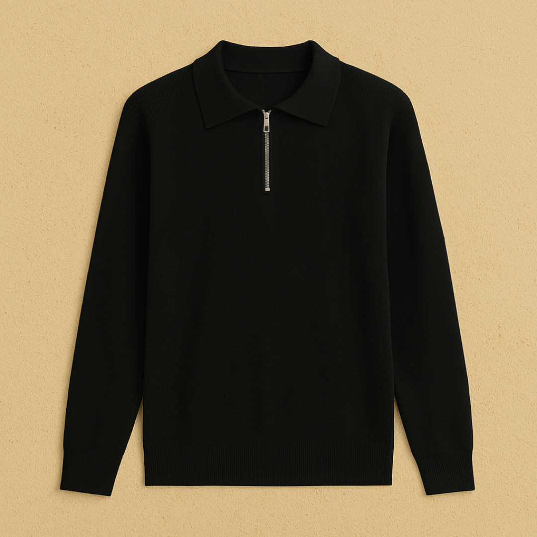 Old Money – Polo en maille à manches longues