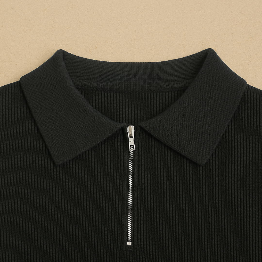 Old Money – Polo en maille à manches longues