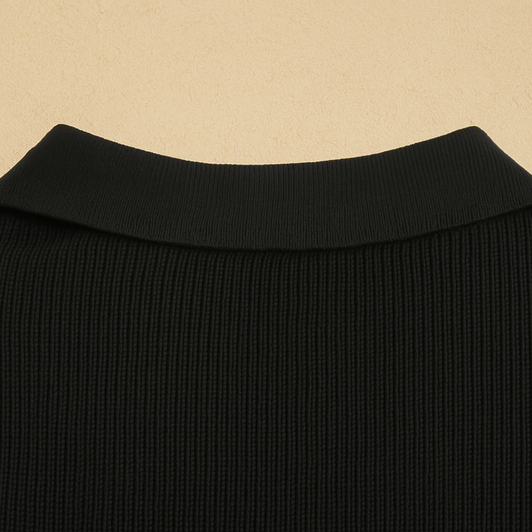 Old Money – Polo en maille à manches longues