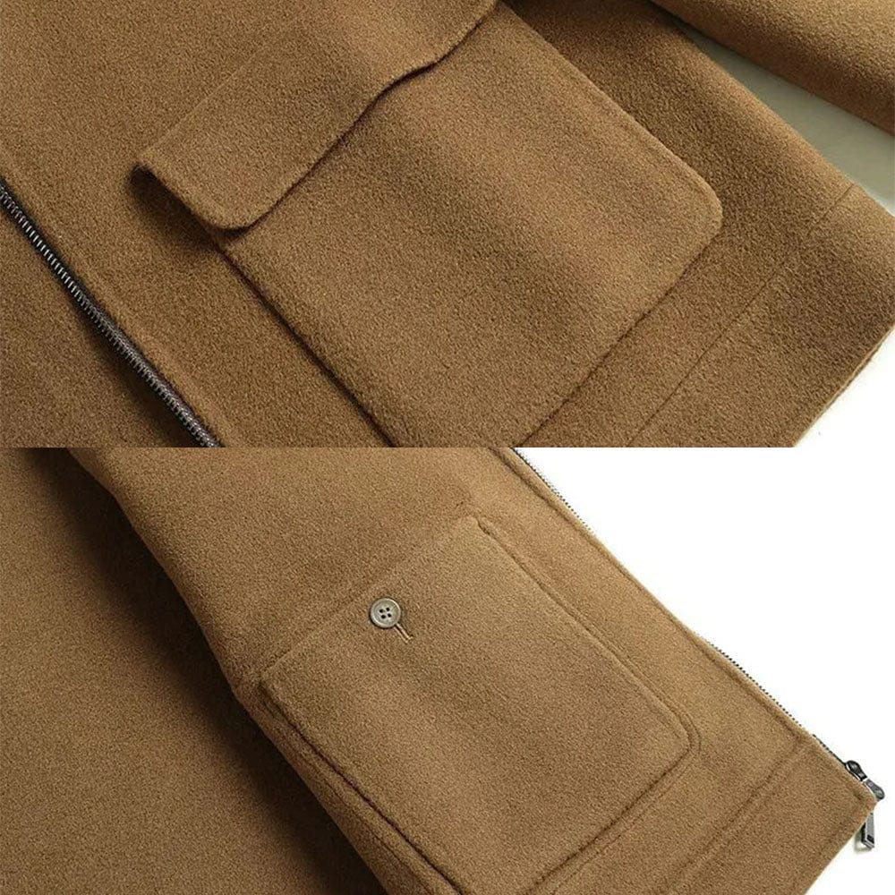 Gianluca - Manteau d'Hiver Élégant en Laine pour Homme avec Poches
