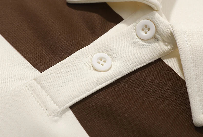 Domenic - Polo en laine Old Money à rayures