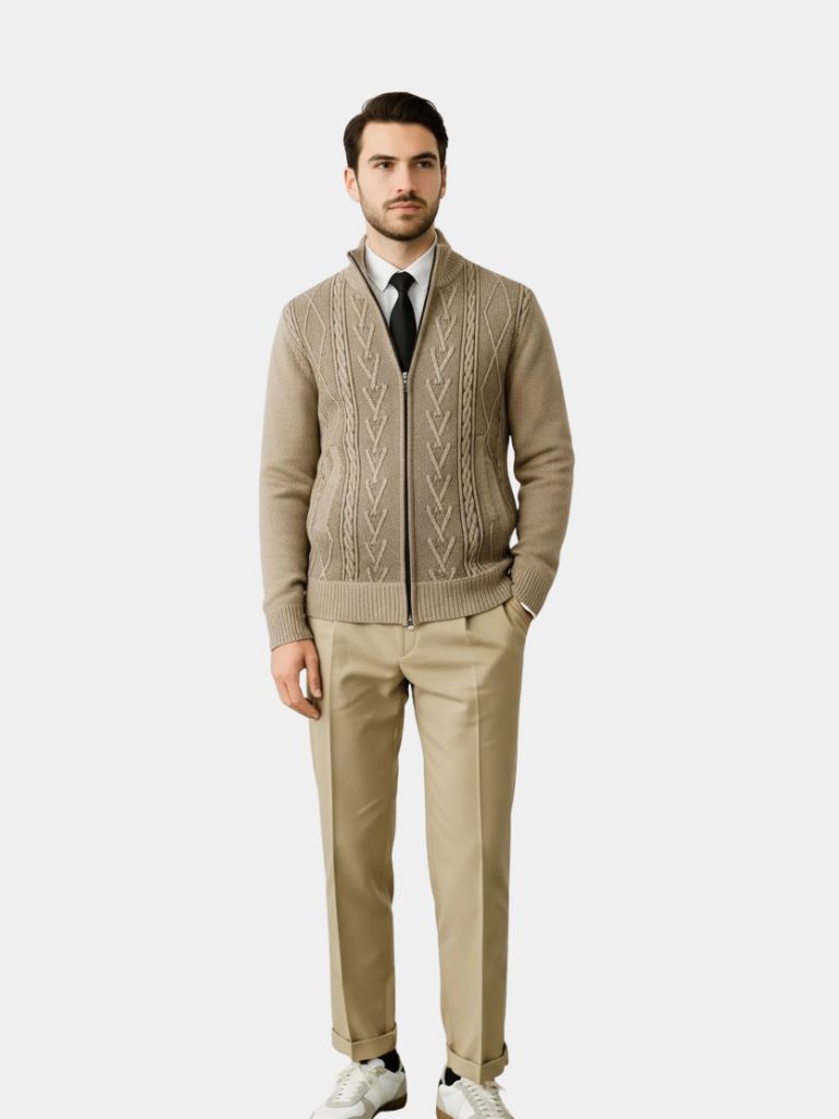 Pull en maille essentiel Old Money - Croix et Couronne