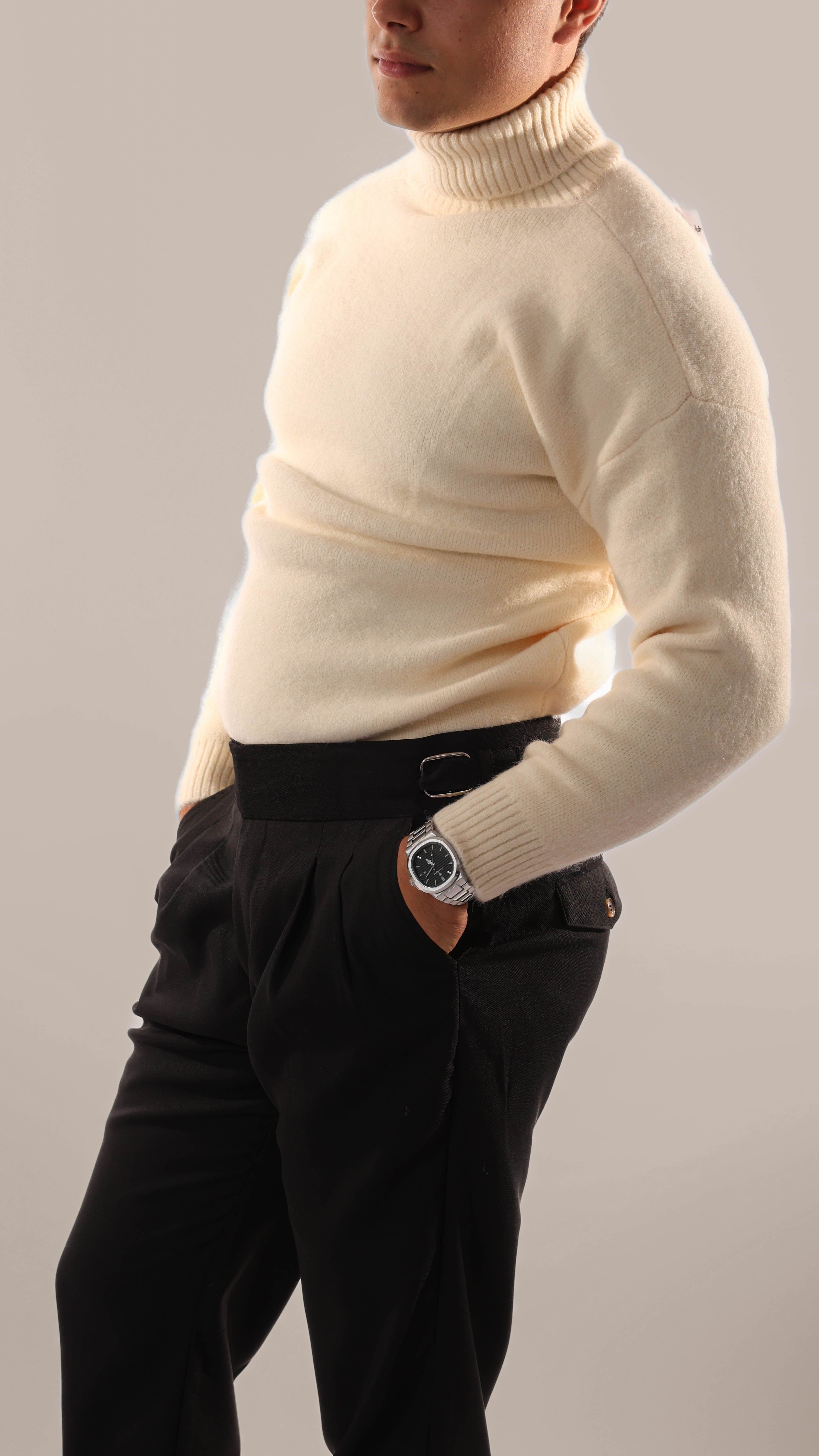 Reginal - Pull Col Roulé en Cachemire Old Money