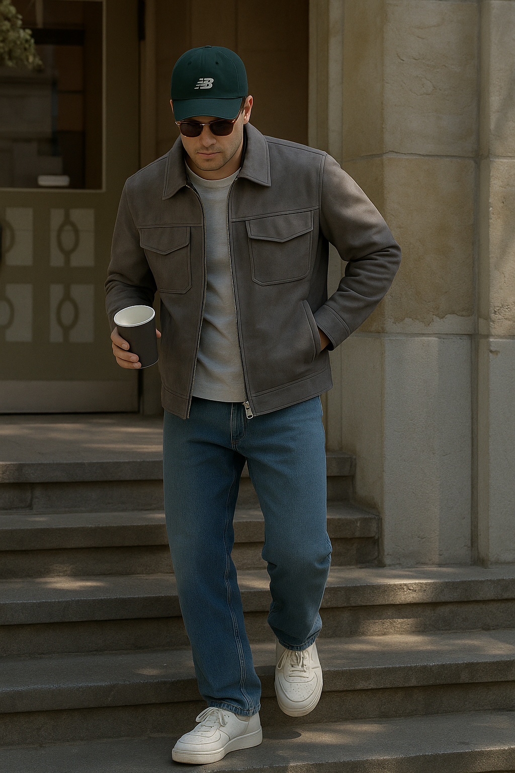 Tate – Veste Décontractée à Fermeture Éclair pour Homme