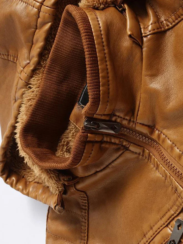 Veste en Cuir de Luxe