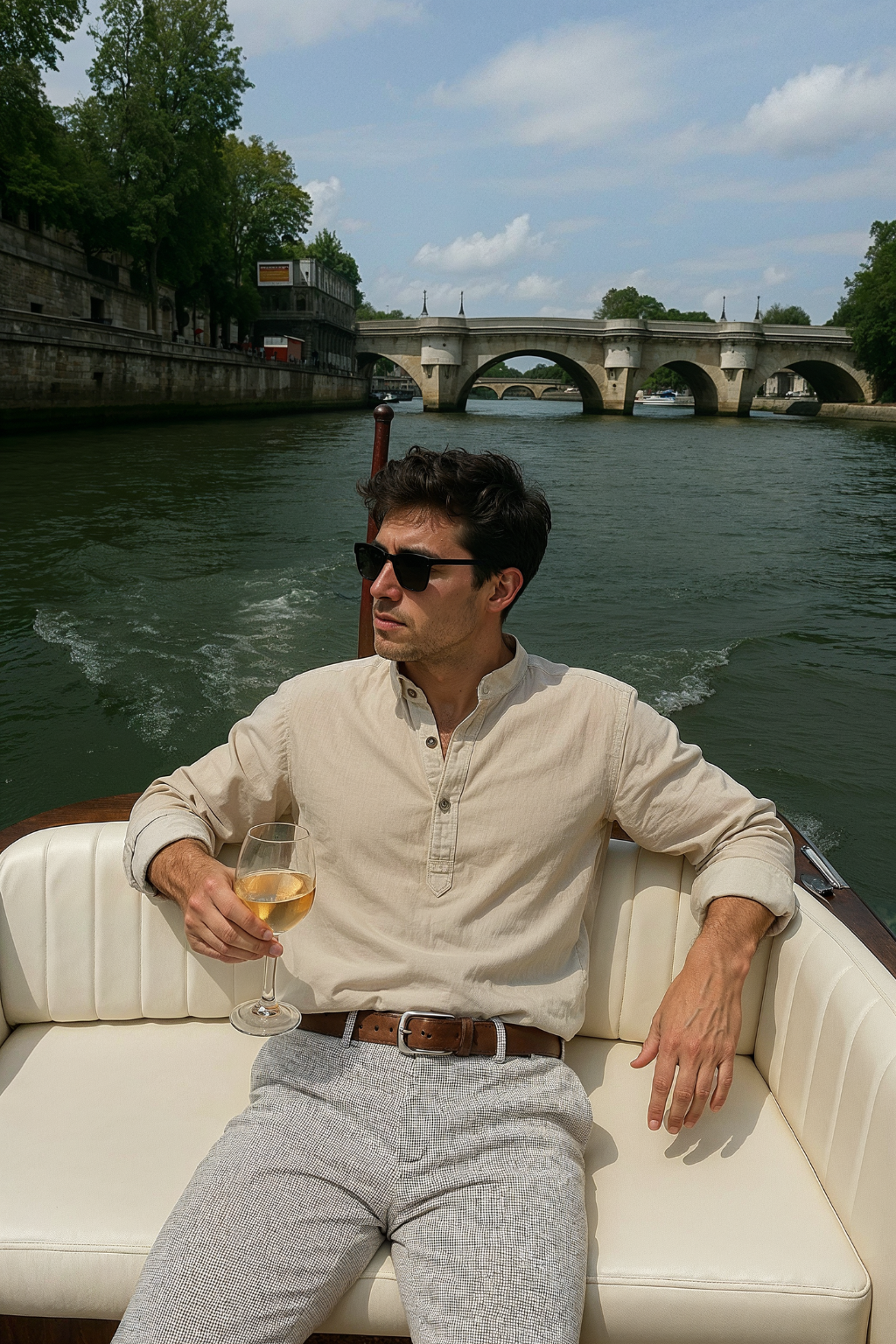 Chemise en lin premium