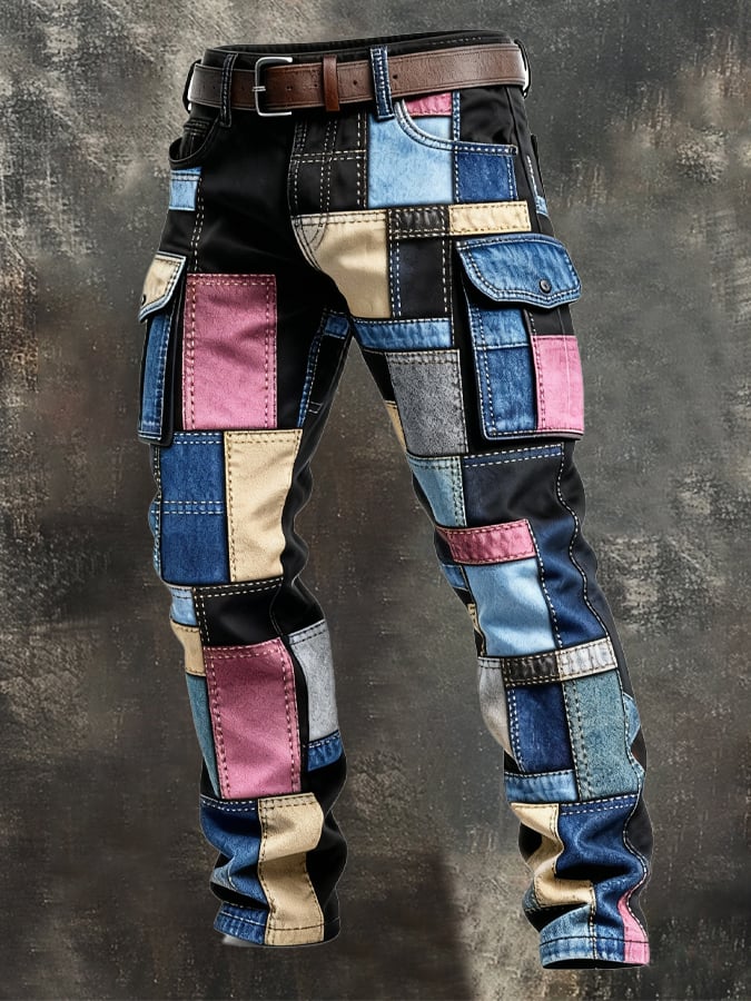 MAISON CLÉMENT PARIS™ | PANTALON CARGO PATCHWORK HOMME